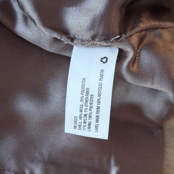 Gap Women's Small Classic Tan Beige Wool Coat Jacket Size S EUC - Picture 12 of 14